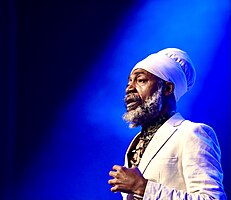 Lutan Fyah at the Roma, Borgerhout, Belgium in 2023.