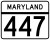 Maryland Rota 447 işaretleyici