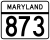 Maryland Rute 873 penanda