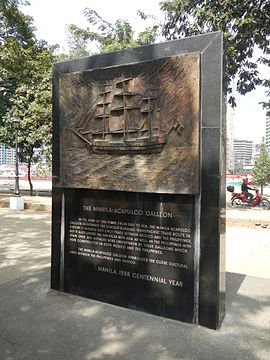 The Manila–Acapulco Galleon marker