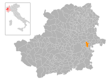 Localisation de Gassino Torinese