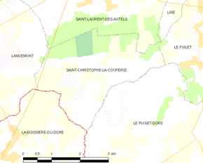 Poziția localității Saint-Christophe-la-Couperie