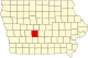 Map of Iowa highlighting Dallas County.svg