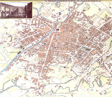 Carte de Manchester et de Salford en 1801.