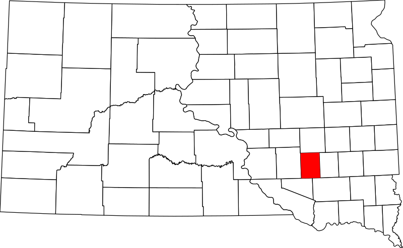صورة:Map of South Dakota highlighting Davison County.svg