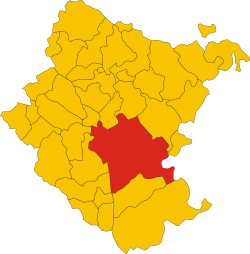 Map of comune of Arezzo (province of Arezzo, region Tuscany, Italy).svg