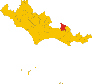 Map of comune of Lenola (province of Latina, region Lazio, Italy).svg