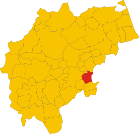 Localização de Sant'Angelo in Pontano