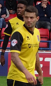 Richards playing for Northampton Town in 2014 Marc Richards 16-08-2014 2.jpg