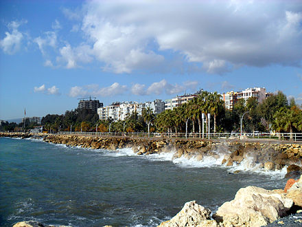 The waterfront of Mersin's Yenişehir district