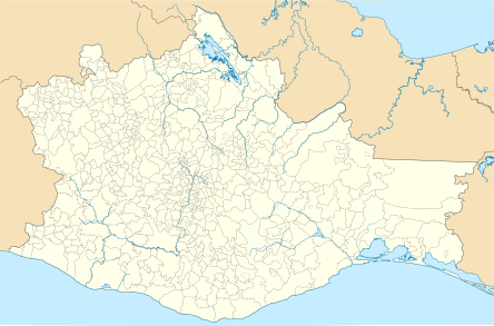 Location map Мексикэ Уахакэ