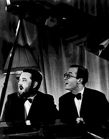 Майкл Фландерс (слева) и Дональд Сванн в 1966 году.