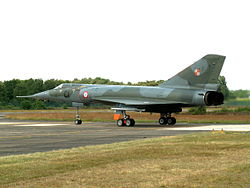 Mirage IV pic2 at Kleine Brogel Air Base, Belgium 2005.JPG