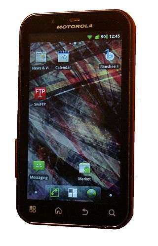 <span class="mw-page-title-main">Motorola Defy</span> Android smartphone developed by Motorola Mobility