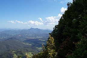 Blick auf Mount Warning oder Wollumbin