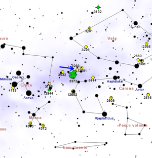 Carta di NGC 3293