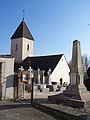 Kirche Saint-Vallier und Gefallenendenkmal