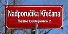 Čeština: Ulice Nadporučíka Křečana v Českých Budějovicích English: Nadporučíka Křečana street, České Budějovice, Czech Republic.