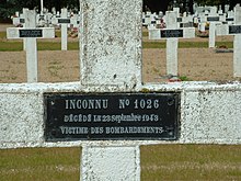 Nantes - Cimetière La Chauvinière - Tombe d'un inconnu.JPG