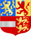 Het wapen van Nassau-Dillenburg is opgedeeld in vier kwartieren.
