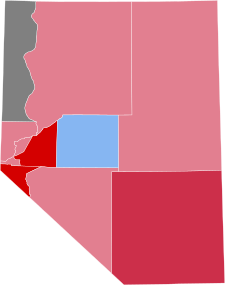 Nevada Presidential Election Results 1864.svg