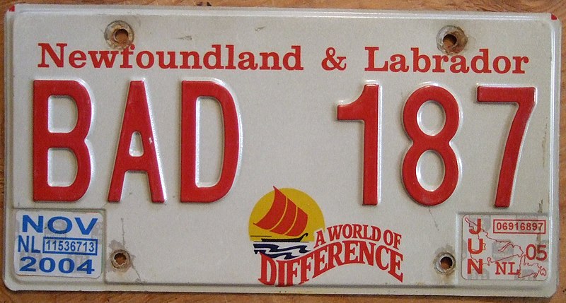 File:Newfoundland and Labrador license plate 2005.jpg