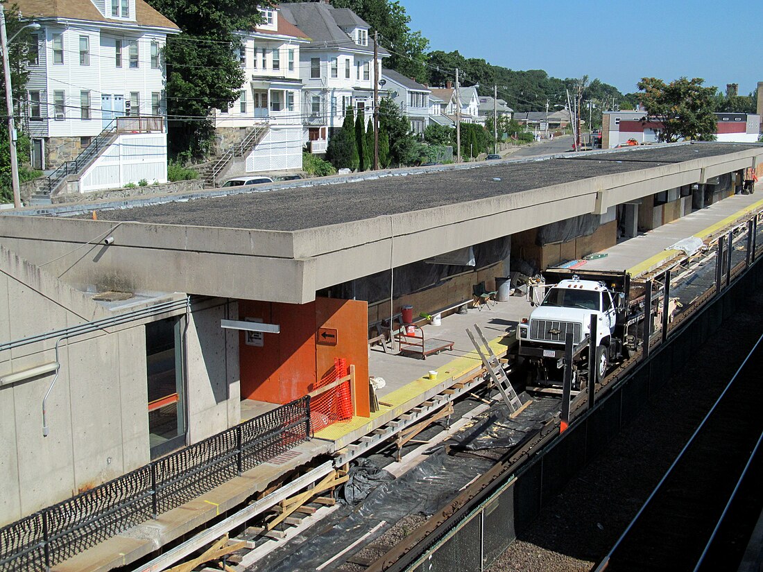 File:Oak Grove platform rehabilitation work, August 2013.JPG