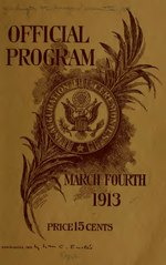 Thumbnail for File:Official program, inauguration ceremonies, March fourth, 1913 .. (IA officialprogrami00wash).pdf