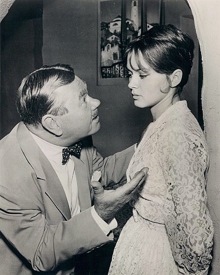Oskar Homolka and Danielle De Metz in "The Ikon of Elijah", an episode of Alfred Hitchcock Presents (1960)