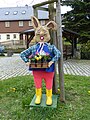 Osterhase in Hinterhermsdorf (von Brücke) – hier für dieses Bild stimmen