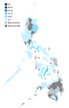 Map of Chinese schools in the Philippines