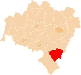 Umístění Ząbkowice Śląskie County