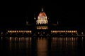 Parliament of Hungary at night.