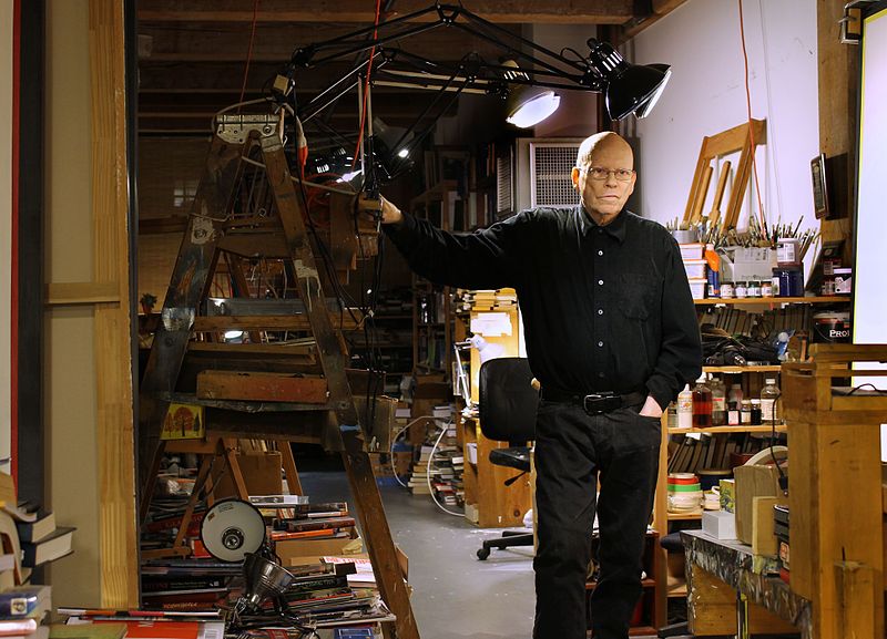 File:Paul Laffoley in his studio, January 2015.jpg