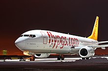 Boeing 737-82R авиакомпании Pegasus Airlines на взлетной полосе