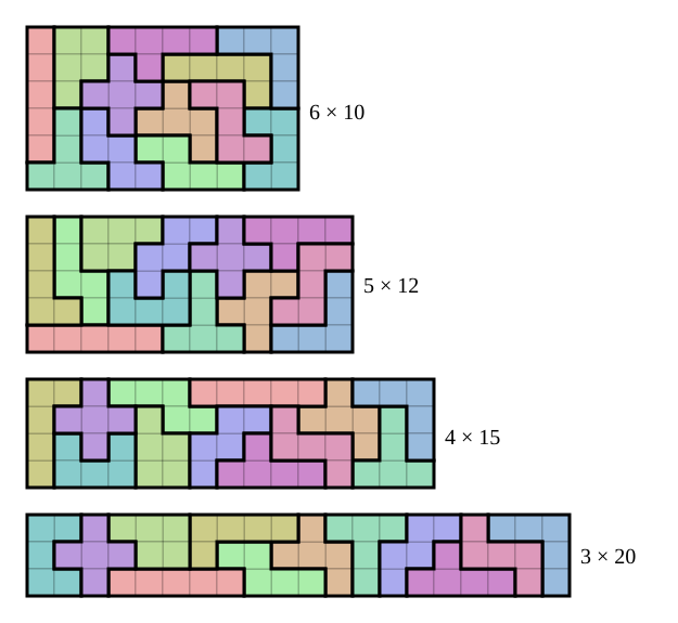 File:Pentomino Puzzle Solutions.svg