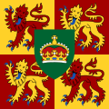 Sztandar Królewski Księcia Walii używany w Walii.