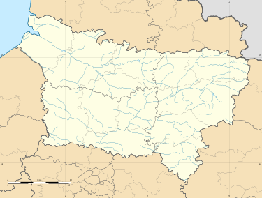 Picardie-alueen sijaintikartta. Svg
