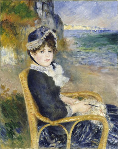 File:Pierre-Auguste Renoir - Femme assise au bord de la mer.jpg