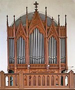 Pipe organ of Saint-Pierre Catholic Church, Bouvines, France