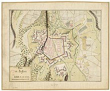 Plan de Belfort en 1750.