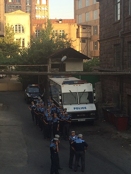 Armenian police officers