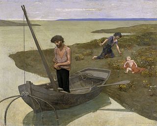 <i>The Poor Fisherman</i> Painting by Pierre Puvis de Chavannes