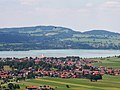 Schwangau Dorf mit dem Forggensee