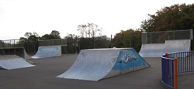 Skate park in Potternewton Park