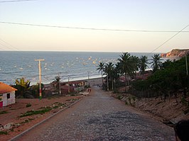 Het strand Redonda in Icapuí