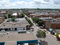 Downtown Prince Albert, viewed from the Macintosh Mall