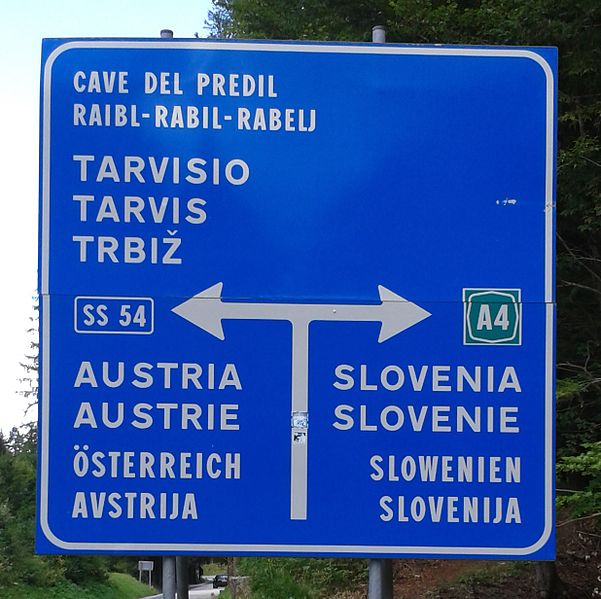 File:Quadrilingual traffic sign.jpg