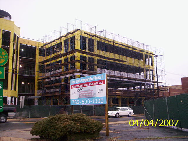 New office building construction on West Front Street