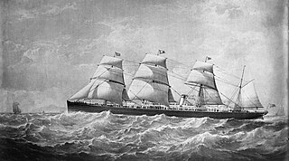 SS <i>Atlantic</i> (1870) Transatlantic liner, sank disastrously 1873